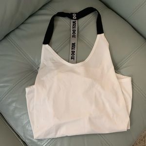 White Nike racer back tank